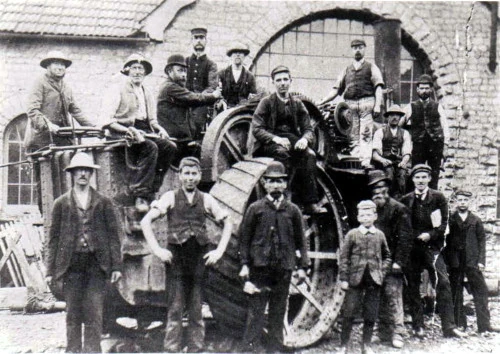 Whatley employees outside what is now the Heritage Centre